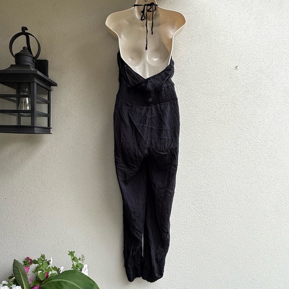 Prana Fernie Jumpsuit Black Halter  New XL - Picture 6 of 9